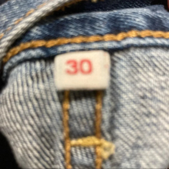 LEVI’S Sz 30 Emoji Jeans Denim Mini  Skirt - Picture 8 of 8